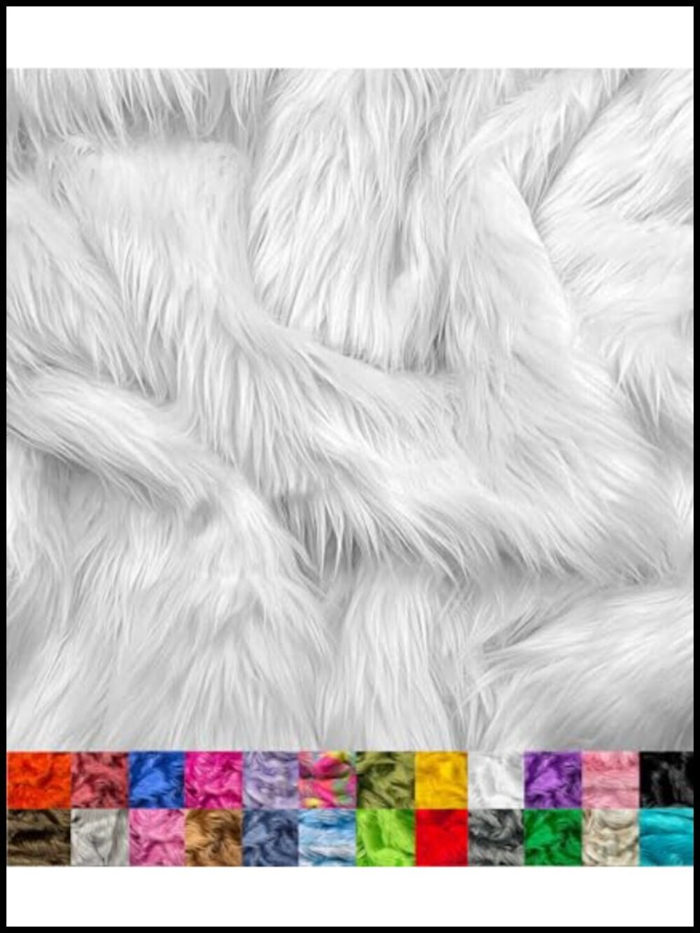Premium Shaggy Faux Fur Fabric by the Yard 60" Wide for DIY Cosplay Costumes